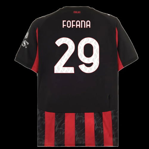 2025-2026 AC Milan Home Shirt (Fofana 29)