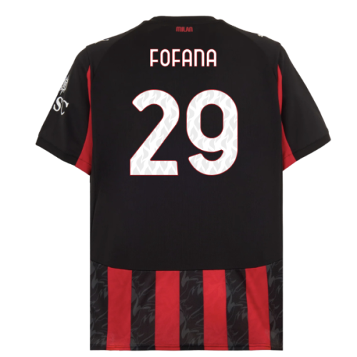 2025-2026 AC Milan Home Shirt (Fofana 29)