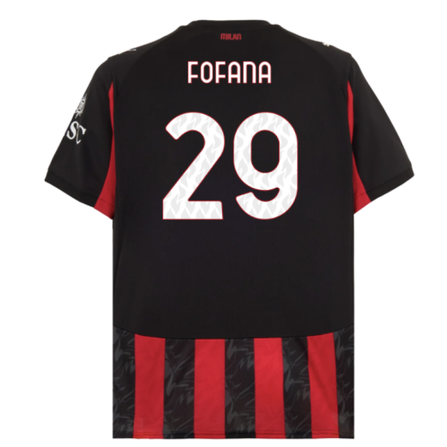 2025-2026 AC Milan Home Shirt (Fofana 29)