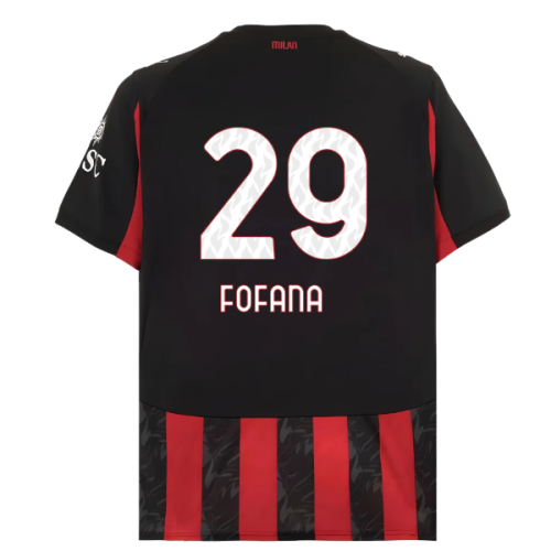 2025-2026 AC Milan Home Shirt (Fofana 29)