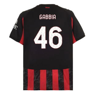 2025-2026 AC Milan Home Shirt (Gabbia 46)