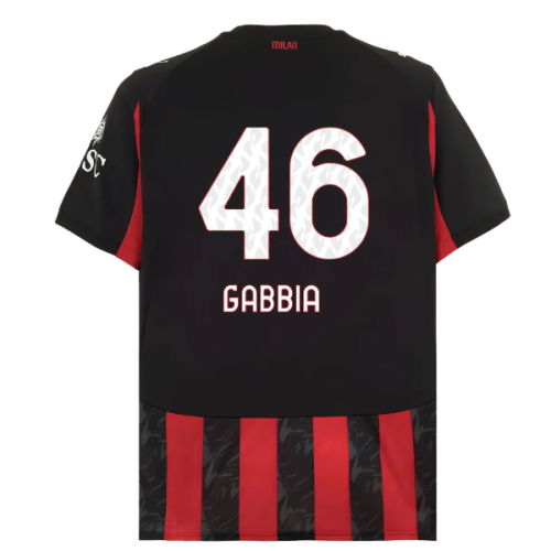 2025-2026 AC Milan Home Shirt (Gabbia 46)