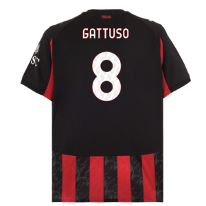 2025-2026 AC Milan Home Shirt (Gattuso 8)