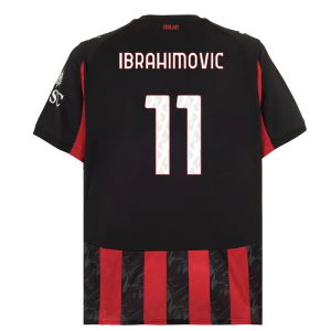 2025-2026 AC Milan Home Shirt (Ibrahimovic 11)