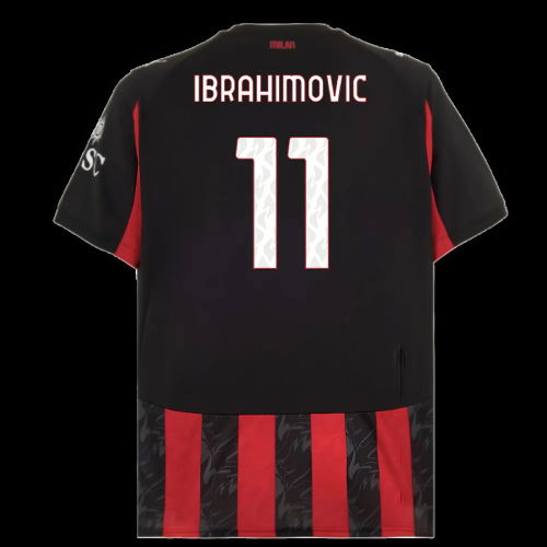 2025-2026 AC Milan Home Shirt (Ibrahimovic 11)