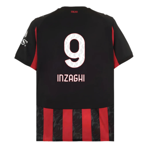 2025-2026 AC Milan Home Shirt (Inzaghi 9) 2025-2026 AC Milan Home Shirt (Inzaghi 9)