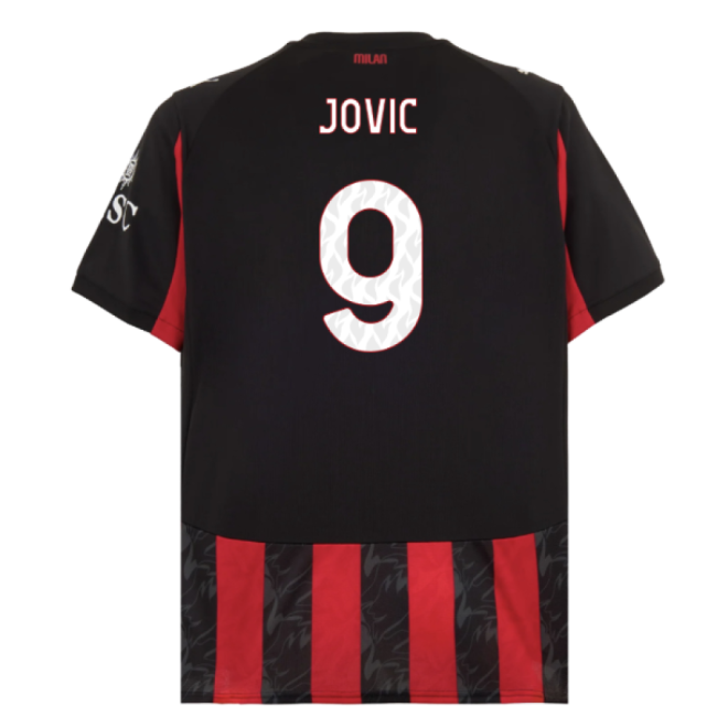 2025-2026 AC Milan Home Shirt (Jovic 9)