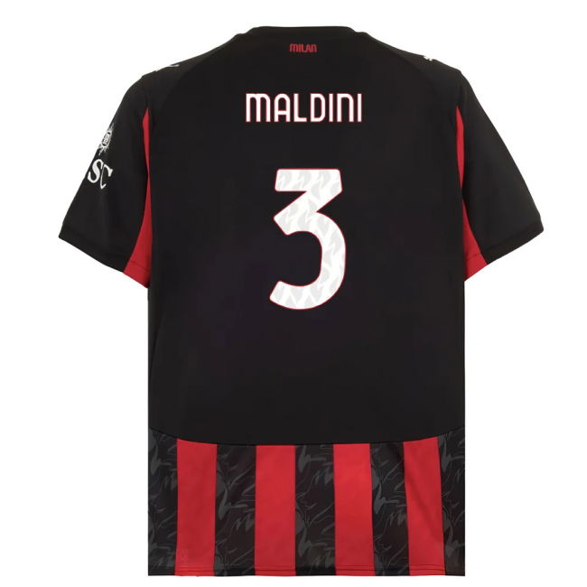 2025-2026 AC Milan Home Shirt (Maldini 3)