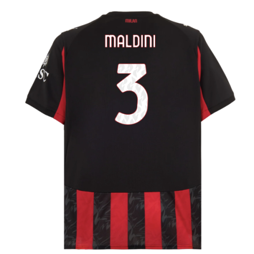 2025-2026 AC Milan Home Shirt (Maldini 3)