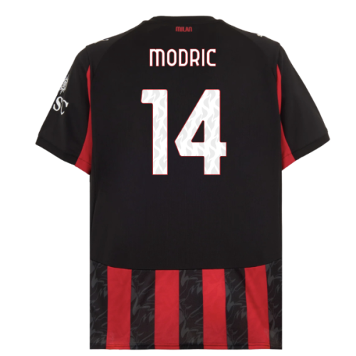 2025-2026 AC Milan Home Shirt (Modric 14)