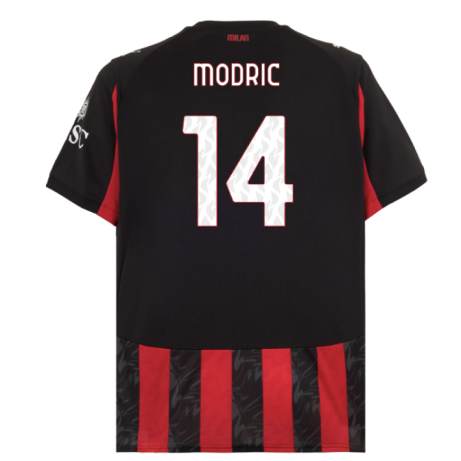 2025-2026 AC Milan Home Shirt (Modric 14)