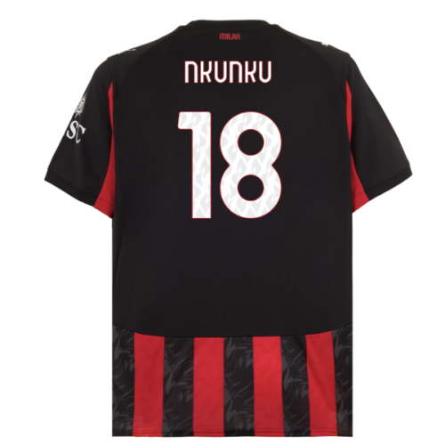 2025-2026 AC Milan Home Shirt (Nkunku 18)