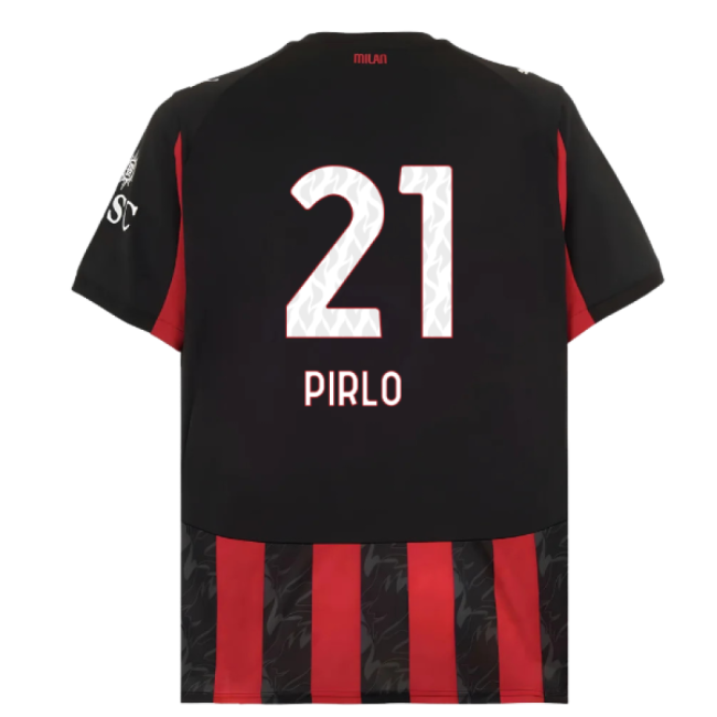 2025-2026 AC Milan Home Shirt (Pirlo 21)