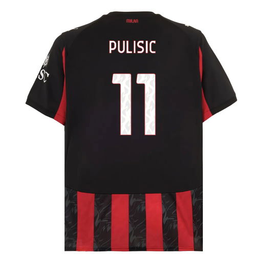 2025-2026 AC Milan Home Shirt (Pulisic 11)