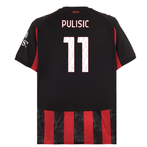 2025-2026 AC Milan Home Shirt (Pulisic 11)