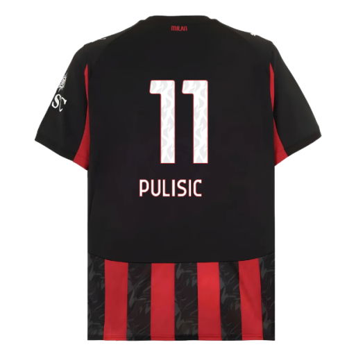 2025-2026 AC Milan Home Shirt (Pulisic 11)