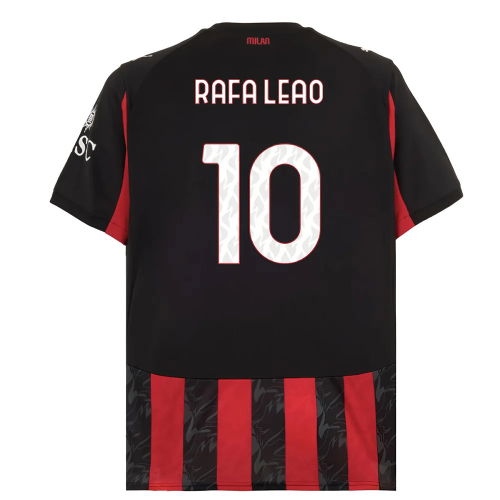 2025-2026 AC Milan Home Shirt (Rafa Leao 10)