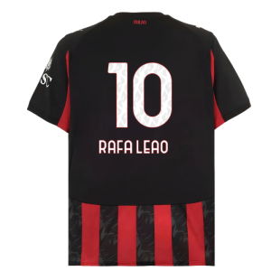 2025-2026 AC Milan Home Shirt (Rafa Leao 10)