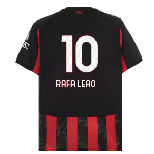 2025-2026 AC Milan Home Shirt (Rafa Leao 10)