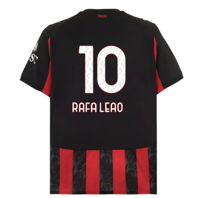 2025-2026 AC Milan Home Shirt (Rafa Leao 10)