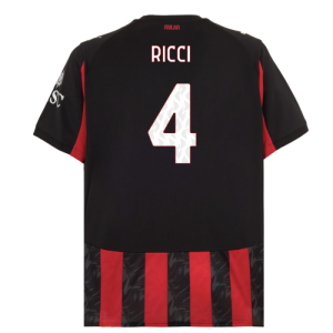 2025-2026 AC Milan Home Shirt (Ricci 4)