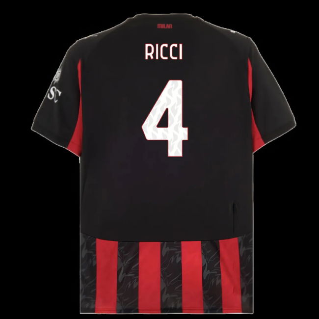 2025-2026 AC Milan Home Shirt (Ricci 4)