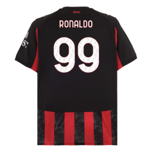 2025-2026 AC Milan Home Shirt (Ronaldo 99)