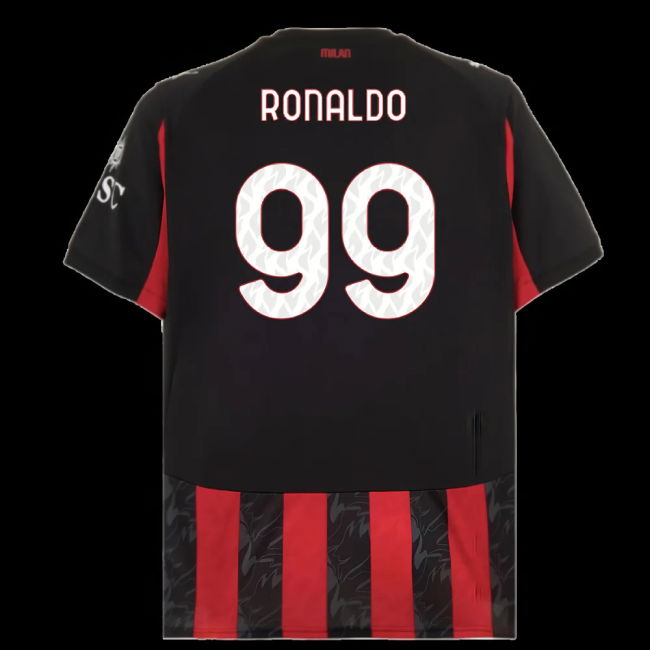 2025-2026 AC Milan Home Shirt (Ronaldo 99)