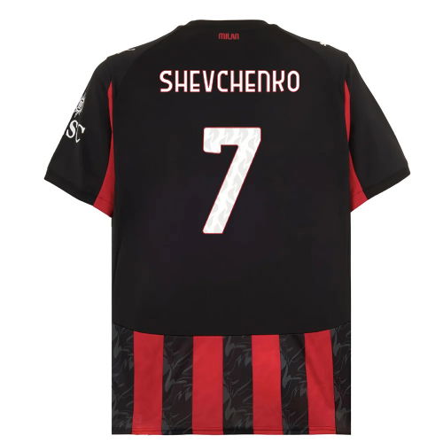 2025-2026 AC Milan Home Shirt (Shevchenko 7)