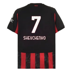 2025-2026 AC Milan Home Shirt (Shevchenko 7)