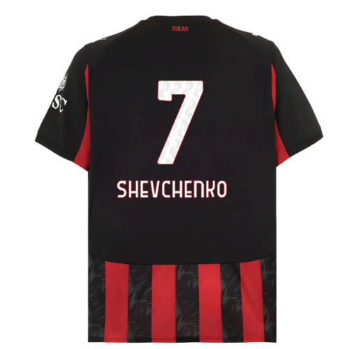 2025-2026 AC Milan Home Shirt (Shevchenko 7)