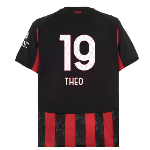 2025-2026 AC Milan Home Shirt (Theo 19)