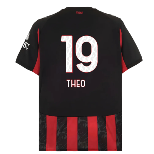 2025-2026 AC Milan Home Shirt (Theo 19)