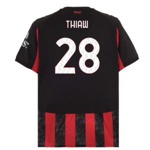 2025-2026 AC Milan Home Shirt (Thiaw 28)
