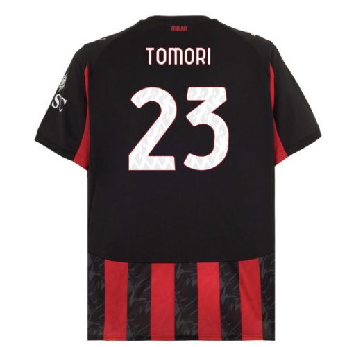 2025-2026 AC Milan Home Shirt (Tomori 23)