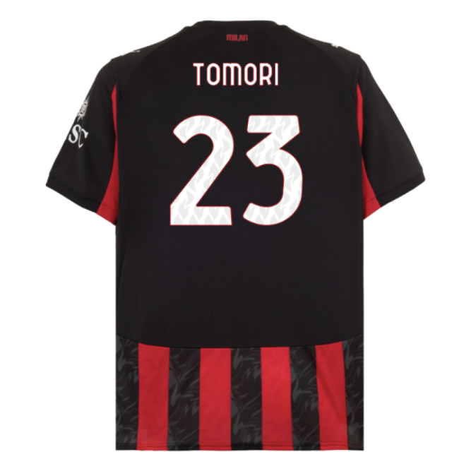2025-2026 AC Milan Home Shirt (Tomori 23)