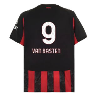 2025-2026 AC Milan Home Shirt (Van Basten 9)