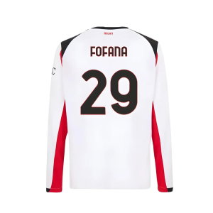 2025-2026 AC Milan Long Sleeve Away Shirt (Fofana 29)