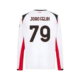 2025-2026 AC Milan Long Sleeve Away Shirt (Joao Felix 79)