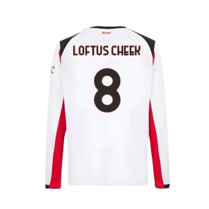 2025-2026 AC Milan Long Sleeve Away Shirt (Loftus Cheek 8)