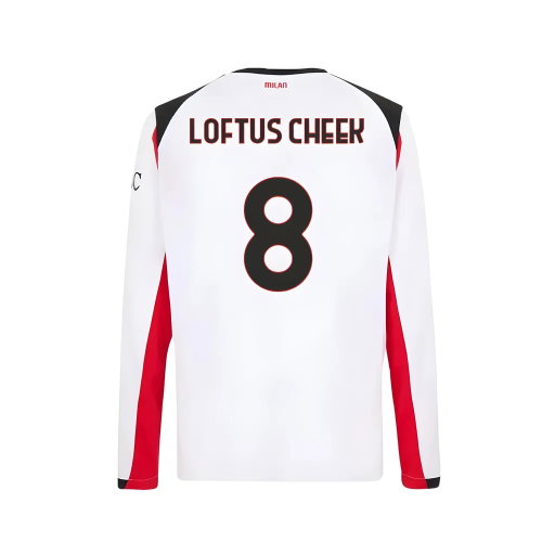 2025-2026 AC Milan Long Sleeve Away Shirt (Loftus Cheek 8)