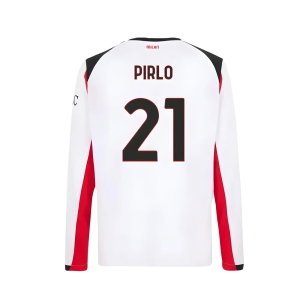 2025-2026 AC Milan Long Sleeve Away Shirt (Pirlo 21)