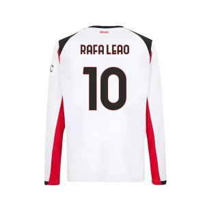 2025-2026 AC Milan Long Sleeve Away Shirt (Rafa Leao 10)