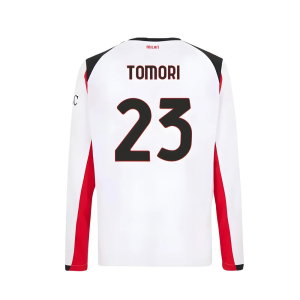 2025-2026 AC Milan Long Sleeve Away Shirt (Tomori 23)