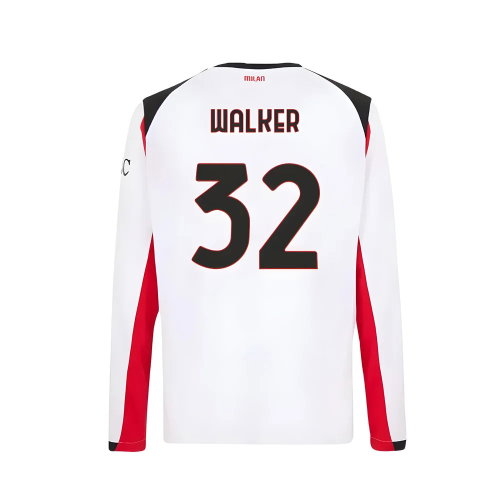 2025-2026 AC Milan Long Sleeve Away Shirt (Walker 32)