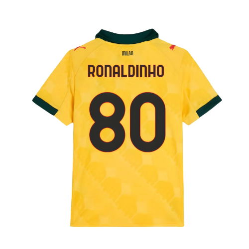 2025-2026 AC Milan Third Shirt (Kids) (Ronaldinho 80)