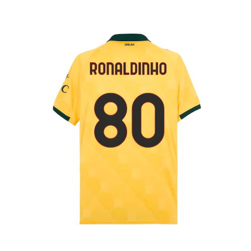 2025-2026 AC Milan Third Shirt (Ronaldinho 80)