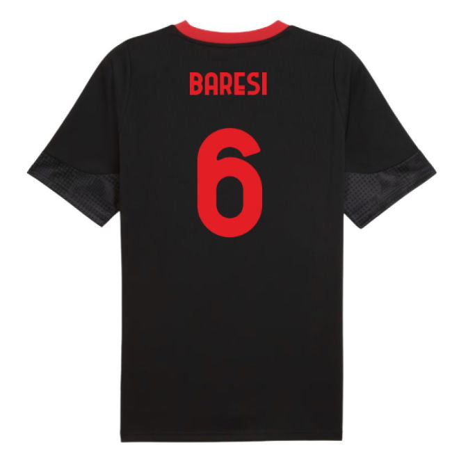2025-2026 AC Milan Training Jersey (Black) (Baresi 6)