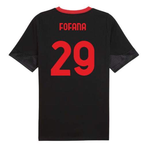 2025-2026 AC Milan Training Jersey (Black) (Fofana 29)