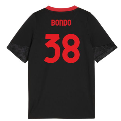 2025-2026 AC Milan Training Jersey (Black) - Kids (Bondo 38)